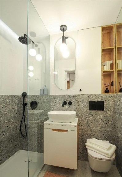 Designer Studio With Bedroom Near Old Town Dubois วอร์ซอ ภายนอก รูปภาพ
