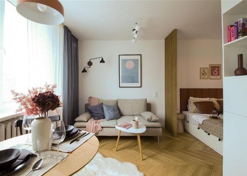 Designer Studio With Bedroom Near Old Town Dubois วอร์ซอ ภายนอก รูปภาพ
